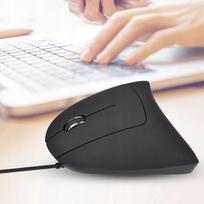 Vertikali laidinė USB pelė UJ, ergonomiška, kairiarankiams
