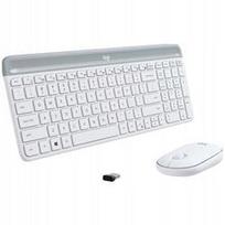 Belaidė klaviatūra ir pelė Logitech MK650, balta, CZ/SK