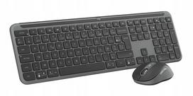Belaidė klaviatūra su pele Logitech Slim Combo MK950, prancūziška klaviatūra, grafito spalva