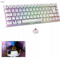 Žaidimų klaviatūra su RGB LED, USB jungtis