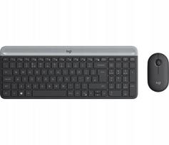 Belaidė klaviatūra ir pelė Logitech MK470, grafito spalvos, SK/CZ išdėstymas