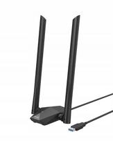 Belaidis tinklo adapteris BrosTrend AX1800, WiFi 6, USB, 1201Mbps, 5GHz, su antenomis