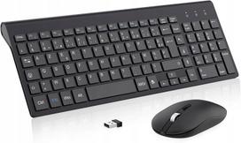 Belaidė klaviatūra ir pelė, USB, AZERTY FR, 2.4 GHz
