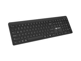 Belaidė klaviatūra NATEC Tang, tyliai veikianti, Bluetooth ir 2,4 GHz, juoda, US išdėstymas