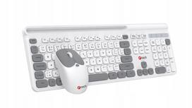 Klaviatūra ir pelė C-TECH, balta