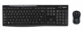Klaviatūra ir pelė Logitech MK270, juoda, QWERTY, ispanų kalba