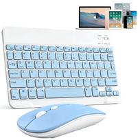 Belaidė mini klaviatūros ir pelės rinkinys nešiojamam kompiuteriui, TV, PC