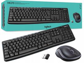 Belaidė klaviatūros ir pelės rinkinys Logitech MK270 920-004508