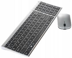 Belaidė USB klaviatūra su pelė QWERTY NORD, 2.4GHz, SLIM
