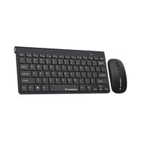 Belaidė klaviatūros ir pelės rinkinys Wozinsky, 2.4 GHz, juodas, USB