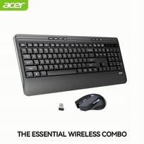 Belaidė klaviatūra ACER OKR257 ir pelė OMR266, juoda, 2,4 GHz