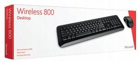 Belaidė klaviatūra ir pelė Microsoft Wireless Desktop 800, AZERTY, prancūziška