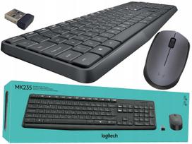 Belaidė „Logitech“ klaviatūra atspari skysčiams ir pelė, pilka grafito