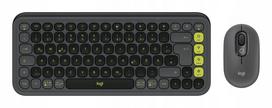Belaidė Bluetooth klaviatūra ir pelė POP ICON COMBO, grafito žalia