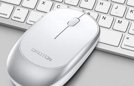 Belaidė klaviatūra su pele Omoton KB066, sidabrinė, Bluetooth, QWERTZ, skirta Apple
