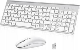 Belaidė USB klaviatūra ir pelė Cimetech, 2.4GHz, plona, kompiuteriui ir nešiojamam