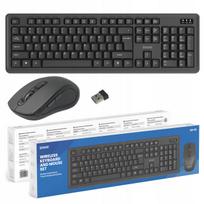 Belaidė USB klaviatūra ir pelė SAVIO KB-03, 2,4 GHz