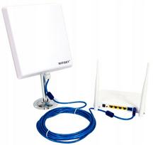 Lauko WiFi SKY aktyvi antena 10 km su WiFi maršrutizatoriumi