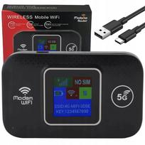 Nešiojamas 4G LTE WiFi maršrutizatorius SIM kortelei, 300Mbps, juodas
