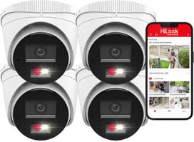 Lauko IP kamera HiLook IPCAM-T4-30DL, 4 Mpx, 4x priartinimas, PoE, hibridinis apšvietimas