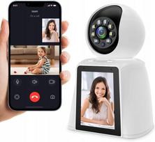 Vidaus stebėjimo kamera vaikams su ekranu, WiFi, 3MP, 360°