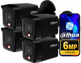 Lauko IP vaizdo kamera Dahua IPC-HFW1639TC-A-IL, 6 Mpx, 4x priartinimas, juoda, PoE