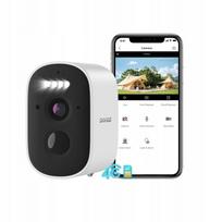 Lauko stebėjimo kamera CIKIKWXO 4G, 5MP, 2.5K, naktinis režimas, IP65, su judesio aptikimu ir garsu, be WiFi, suderinama su Alexa