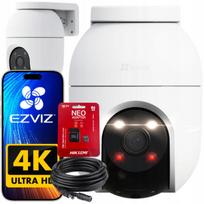 IP vaizdo kamera EZVIZ C8C, 8 MP, su judesio aptikimu, 10 m kabeliu ir 64GB kortele, WiFi