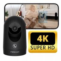 Belaidė stebėjimo kamera Foscam R8M, 8 MP, juoda, WiFi, su mikrobangų radarų jutikliu