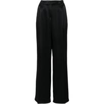 Kelnės moterims, Juoda, Laon satin-finish trousers