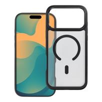 Case for iPhone 13 Pro Forcell F-Protect Smoke Hybrid Premium Lite compatible with MagSafe black