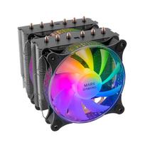 Mars Gaming MCPU-XT CPU Cooler Dual Tower Cooling 300W 2x120mm ARGB