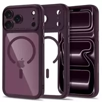 Tech-Protect MAGPEAK MAGSAFE CC IPHONE 17 PRO MAX / 18 PRO MAX DARK CHERRY/CLEAR