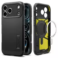 Spigen Tough Armor T phone case with MagSafe support for iPhone 17 Pro Max | iPhone 18 Pro Max black