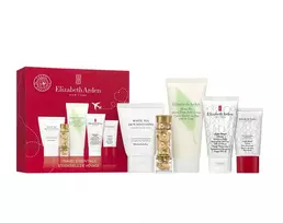 Elizabeth Arden Set : White Tea Skin Solutions, Purifying, Cleansing Cream, 50 ml + Advanced Ceramide, Nourishing  AND  Restoring, Serum Capsules, For Face, 14 pcs + Green Tea - Honey Drops, Hydrating