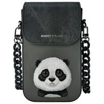 Nimmy Big Eyed Pet 2.0 Panda Phone Bag - Black