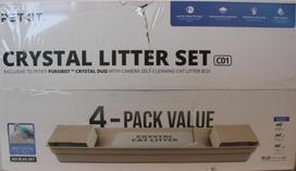 Petkit | PETKIT Crystal Litter for Purobot Crystal Duo, 4 bags | DAMAGED PACKAGING