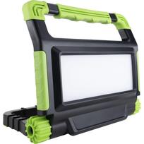 Akumuliatorinis LED darbinis prožektorius REV Spot Green 50W su stovu, juodas / žalias