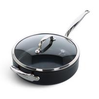 Troškintuvas su dangčiu GreenPan Barcelona Pro 28cm 4.6L juodas