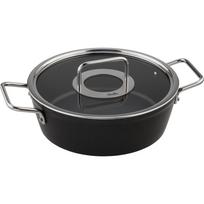 Troškintuvas Fissler Adamant su stikliniu dangčiu, 24 cm, 3.1 l, juodas