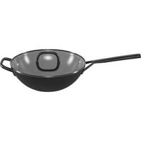 ZWILLING Milano keptuvė wok su stiklo dangčiu 30 cm, juoda