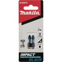 Sukimo antgaliai Makita Impact Black PH2, 25 mm, 2 vnt., B-63616