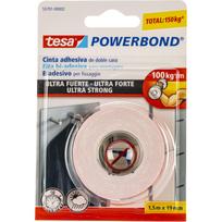 Dvipusė montavimo juosta Tesa Powerbond Ultra Strong 1,5 m x 19 mm, balta