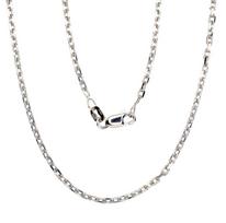 Sidabrinė „Anchor“ grandinėlė 2.1 mm su deimantiniu apdirbimu, 925 sidabras, rodžio danga, 55 cm