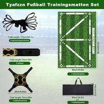 Tyafzzn futbolo kilimėlis 60 x 90 cm, futbolo žingsnių treniruočių kilimėlis, kamuolio kontrolės treniruotės, neslystantis treniruočių kilimėlis, dovana vaikams ir futbolo mėgėjams