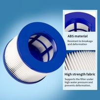 Yanban 6 vnt. tipo vi filtro pakaitinis rinkinys, suderinamas su Gymax Spa, daugumai sūkurinių vonių, pripučiamų baseinų filtrų