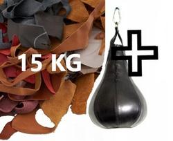 Treniruočių, bokso maišų užpildas, odos atraižos, 15 kg