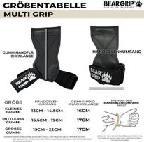 Bear Grip Multi Grip diržai/kabliai, aukštos kokybės sunkūs sunkiosios atletikos diržai/pirštinės