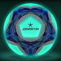 Jonrryin 5 dydžio švytintis futbolo kamuolys, 5 dydžio futbolo kamuolys įprastam žaidimui ir treniruotėms, pvc šviesus kamuolys vaikams ir suaugusiems