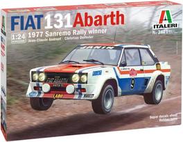 Italeri 3621 1:24 fiat 131 abarth'77 sanremo rallywin modelio konstravimo rinkinys, statinis modelio konstravimas, amatai, hobis, klijavimas, plastikinis rinkinys, detalus daugiaspalvis